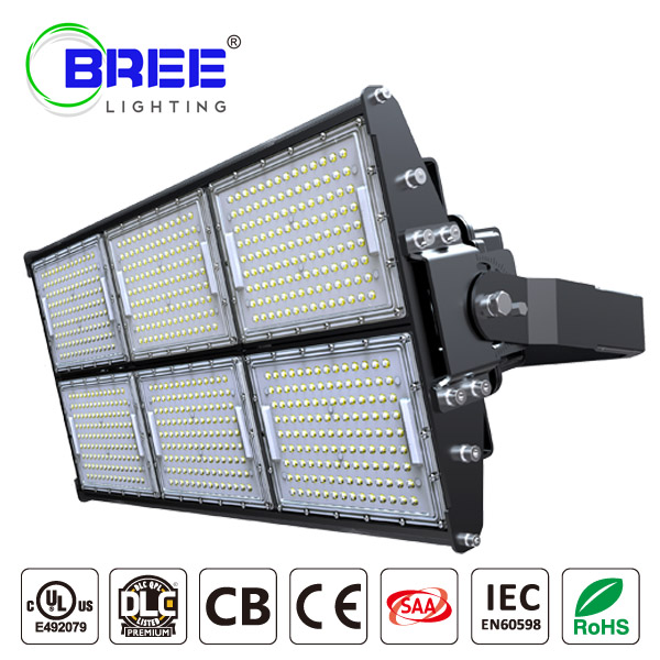 LED Stadium Light 720W,Super Bright Outdoor Flood Light (1000W Equivalent), IP65 Waterproof