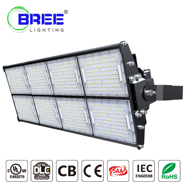 LED Stadium Light 1000W,Super Bright Outdoor Flood Light 135Lm/w  IP65 Waterproof